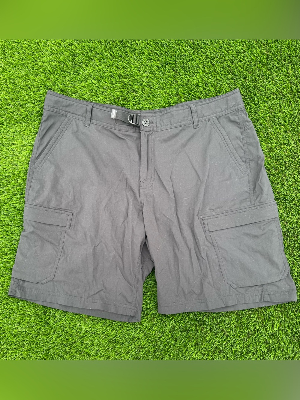 REI Coop Shorts Womens Black Sahara Cargo Belted Hiking Trekking Outdoor